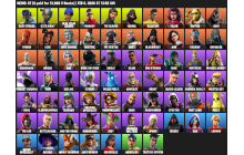 UNIQUE - IKONIK, Scenario [67 Skins, 12600 Vbucks, 95 Axes, 100 Emotes, 83 Gliders and MORE!]