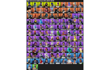 UNIQUE - IKONIK, Scenario [111 Skins, 156 Axes, 139 Emotes, 134 Gliders and MORE!]