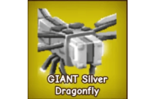 Jombo GIANT Silver Dragonfly (HUGE) (60-62KG Age 100) [Grow A Garden]
