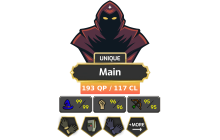Main | Starter | TTL: 1740 | CL: 117 | QP: 193 [B Gloves, Ava's, MM1, Mithril Gloves, MA1 & MA2, DT1, Piety + MORE!]