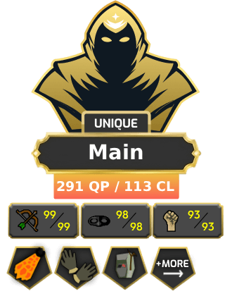 Main | TTL: 1923 | CL: 113 | QP: 291 [Fire Cape, B Gloves, Rigour, Augury, Ava's, MM1, DS2, Void, Torso, DT2, SOTE + MORE!]