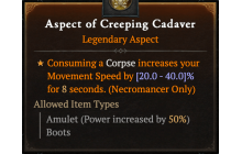 Aspect of Creeping Cadaver [Max Roll]