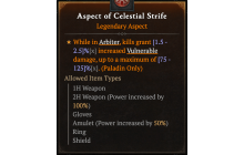 Aspect of Celestial Strife [Max Roll]