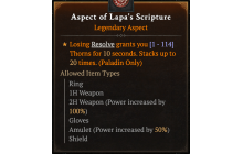 Aspect of Lapa's Scripture [Max Roll]