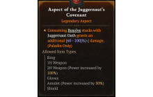 Aspect of the Juggernaut's Covenant [Max Roll]