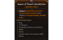 Aspect of Tyrael's Jurisdiction [Max Roll]