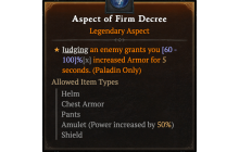 Aspect of Firm Decree [Max Roll]