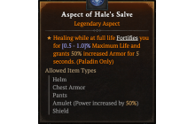 Aspect of Hale's Salve [Max Roll]