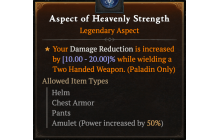 Aspect of Heavenly Strength [Max Roll]