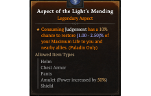 Aspect of the Light's Mending [Max Roll]