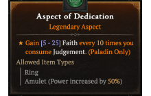 Aspect of Dedication [Max Roll]