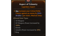 Aspect of Calamity [Max Roll]