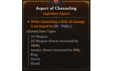 Aspect of Channeling [Max Roll]