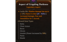 Aspect of Crippling Darkness [Max Roll]