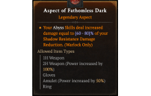 Aspect of Fathomless Dark [Max Roll]