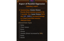 Aspect of Fiendish Oppression [Max Roll]