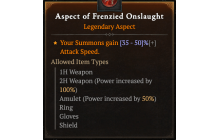 Aspect of Frenzied Onslaught [Max Roll]