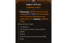 Aspect of Lava [Max Roll]