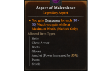 Aspect of Malevolence [Max Roll]