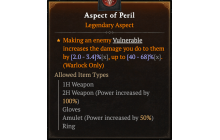 Aspect of Peril [Max Roll]