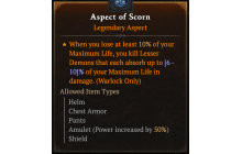 Aspect of Scorn [Max Roll]