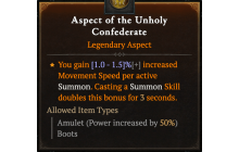 Aspect of the Unholy Confederate [Max Roll]