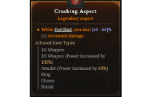 Crushing Aspect [Max Roll]