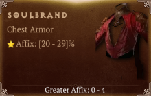 Soulbrand [ ⭐️ Affix: HIGH ROLL] Reckoning SC
