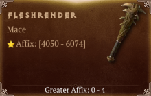 Fleshrender [ ⭐️ Affix: HIGH ROLL] Reckoning SC