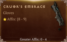 Cruor's Embrace [ ⭐️ Affix: HIGH ROLL] Reckoning SC