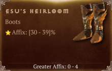 Esu's Heirloom [ ⭐️ Affix: HIGH ROLL] Reckoning SC