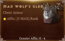 Mad Wolf's Glee [ ⭐️ Affix: MAX ROLL] Reckoning SC