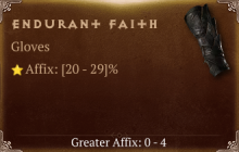 Endurant Faith [ ⭐️ Affix: HIGH ROLL] Reckoning SC