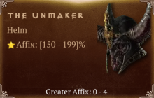 The Unmaker [ ⭐️ Affix: HIGH ROLL] Reckoning SC