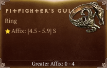Pitfighter&rsquo;s Gull [ ⭐️ Affix: HIGH ROLL] Reckoning SC