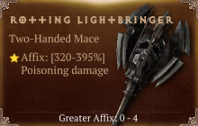 Rotting Lightbringer [ ⭐️ Affix: HIGH ROLL] Reckoning SC