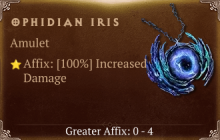 Ophidian Iris [ ⭐️ Affix: MAX ROLL] Reckoning SC