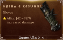 Hesha e Kesungi [ ⭐️ Affix: HIGH ROLL] Reckoning SC