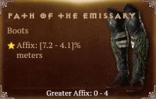 Path of the Emissary [ ⭐️ Affix: HIGH ROLL] Reckoning SC