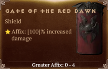 Gate of the Red Dawn [ ⭐️ Affix: MAX ROLL] Reckoning SC
