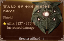 Ward of the White Dove [ ⭐️ Affix: HIGH ROLL] Reckoning SC