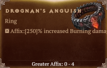 Drognan's Anguish [ ⭐️ Affix: MAX ROLL] Reckoning SC