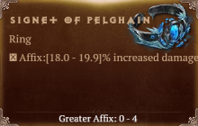Signet of Pelghain [ ⭐️ Affix: HIGH ROLL] Reckoning SC