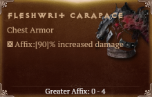 Fleshwrit Carapace [ ⭐️ Affix: MAX ROLL] Reckoning SC