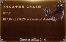 Hecaton Chasm [ ⭐️ Affix: MAX ROLL] Reckoning SC