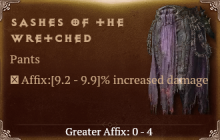 Sashes of the Wretched [ ⭐️ Affix: HIGH ROLL] Reckoning SC