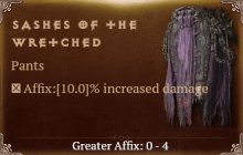 Sashes of the Wretched [ ⭐️ Affix: MAX ROLL] Reckoning SC