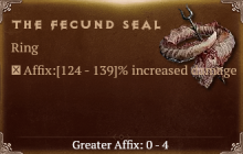 The Fecund Seal [ ⭐️ Affix: HIGH ROLL] Reckoning SC