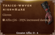 Thrice-Woven Nightmare [ ⭐️ Affix: HIGH ROLL] Reckoning SC