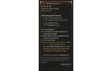 The Mortacrux [Max Unique | ⭐️ 4 Greater | Dagger | Necromancer]
